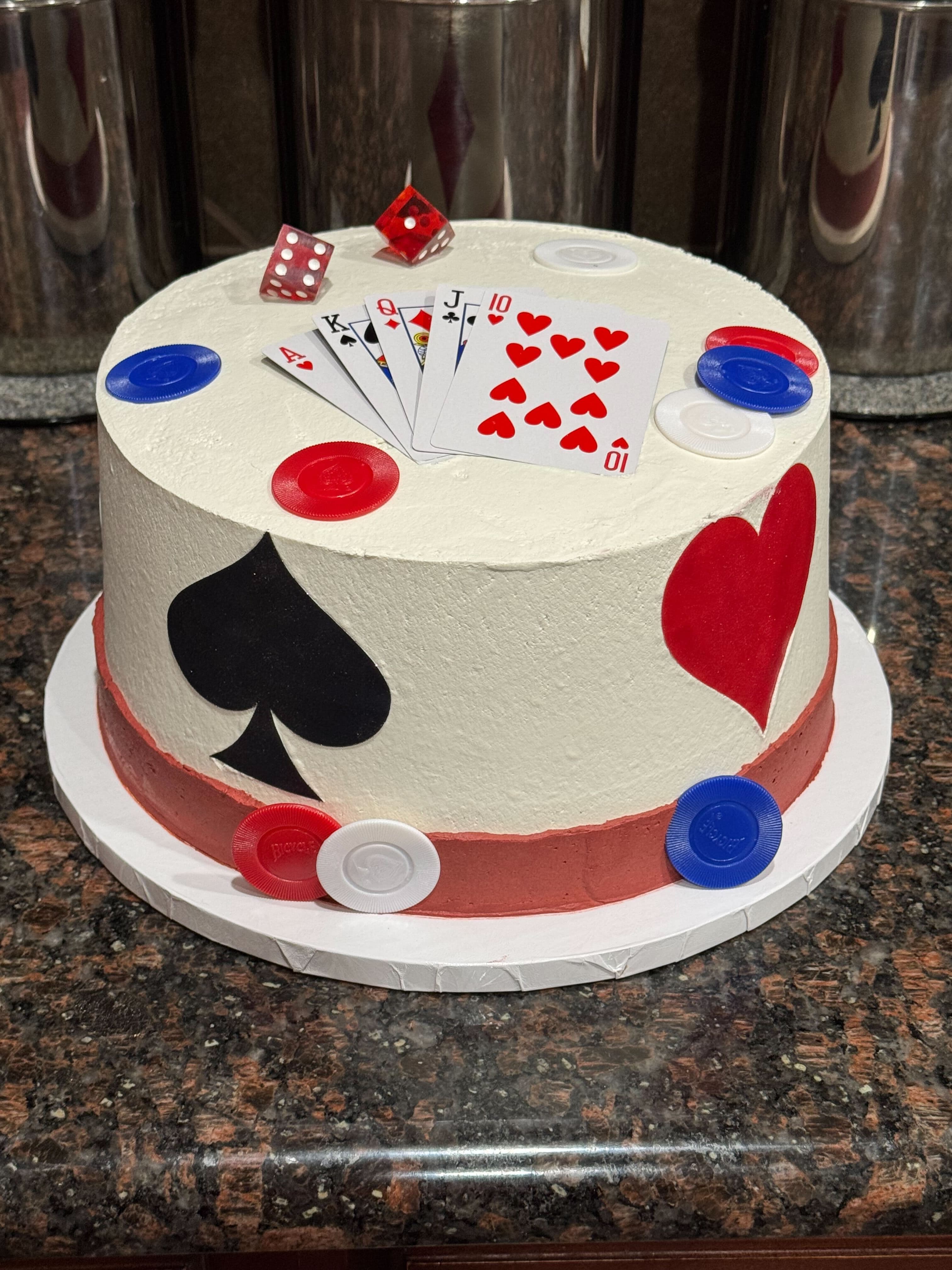 Casino Poker Cake