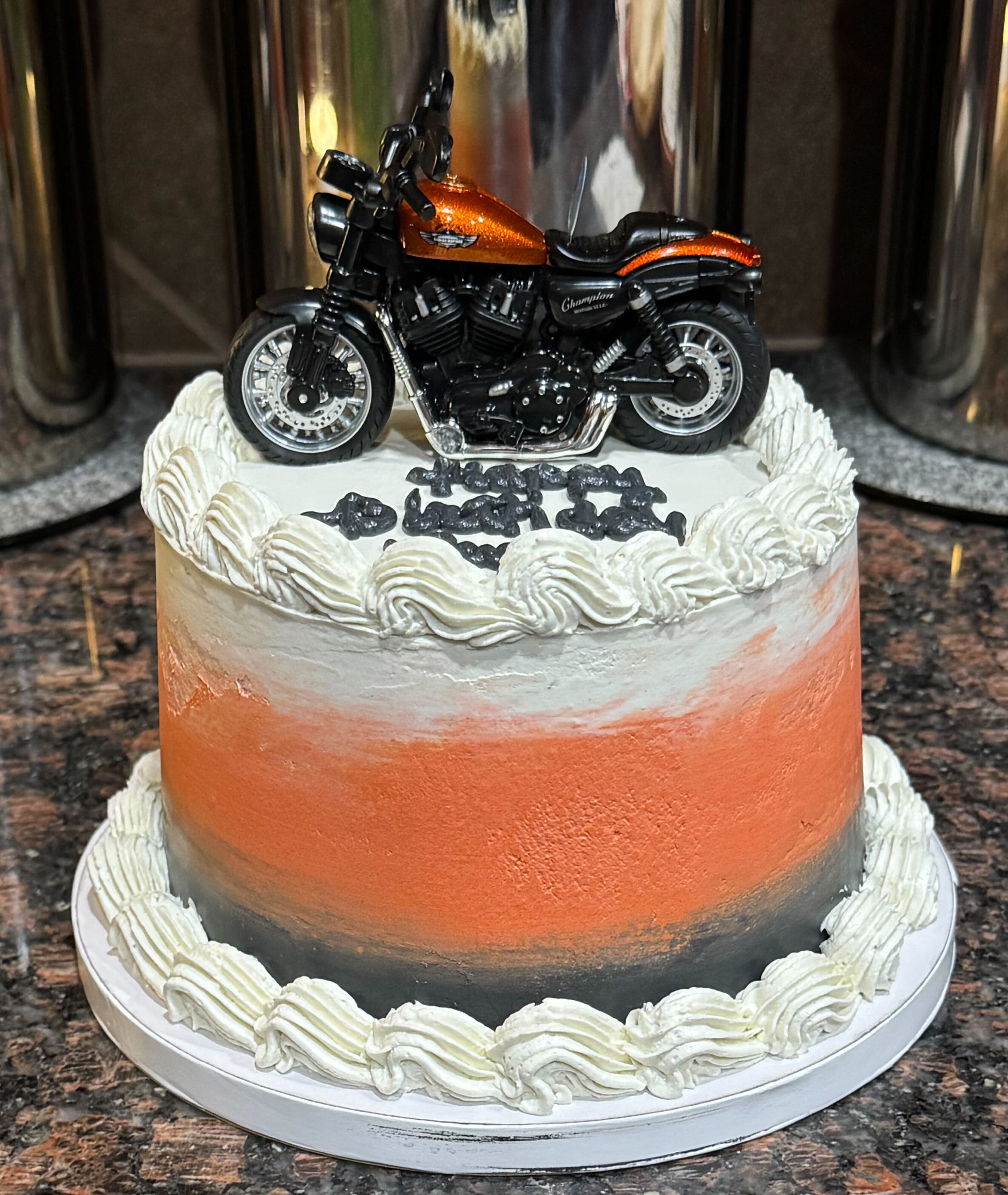 Harley Davidson Motorcycle Cake