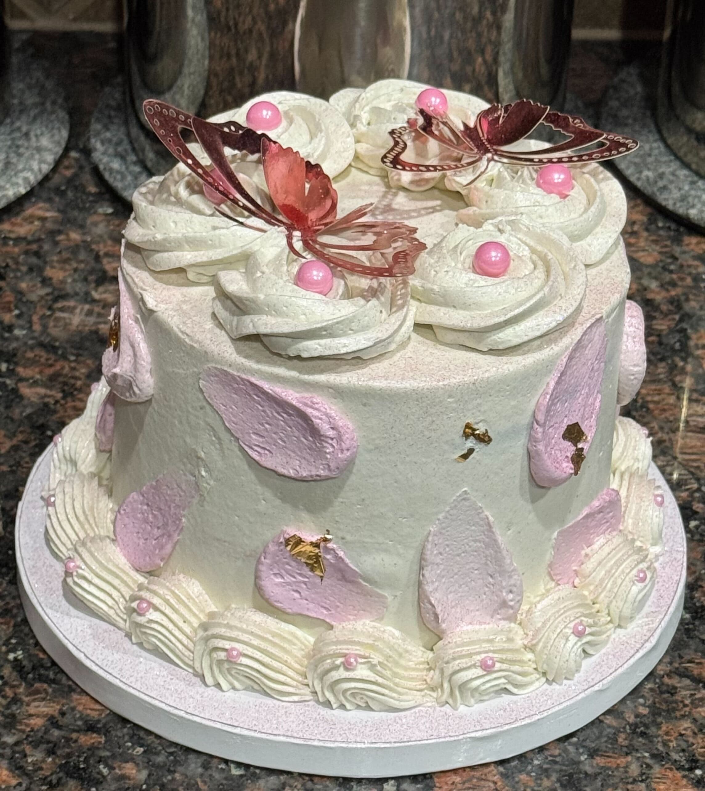 Butterfly Petal Cake