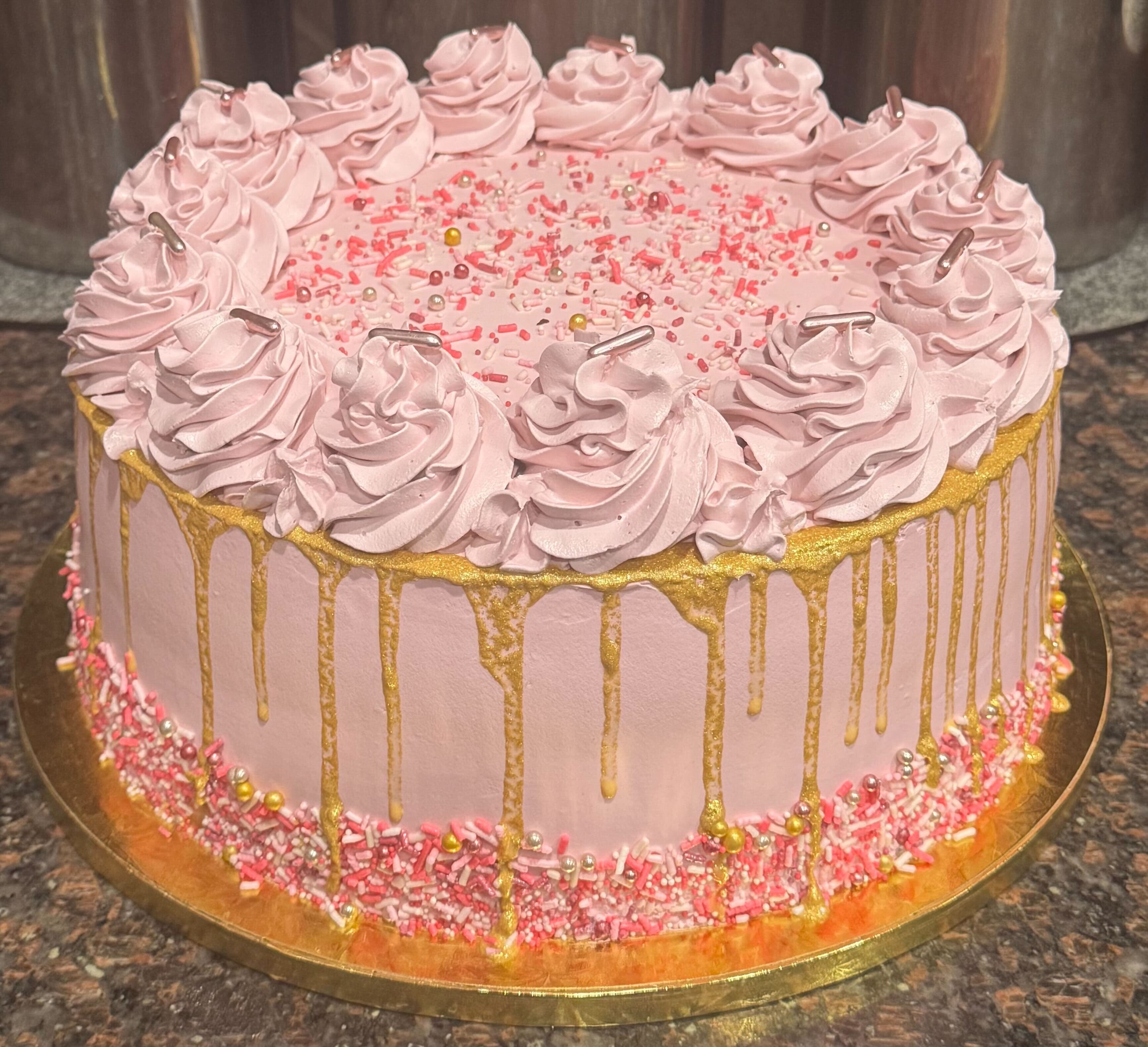 Pink Sprinkle Cake