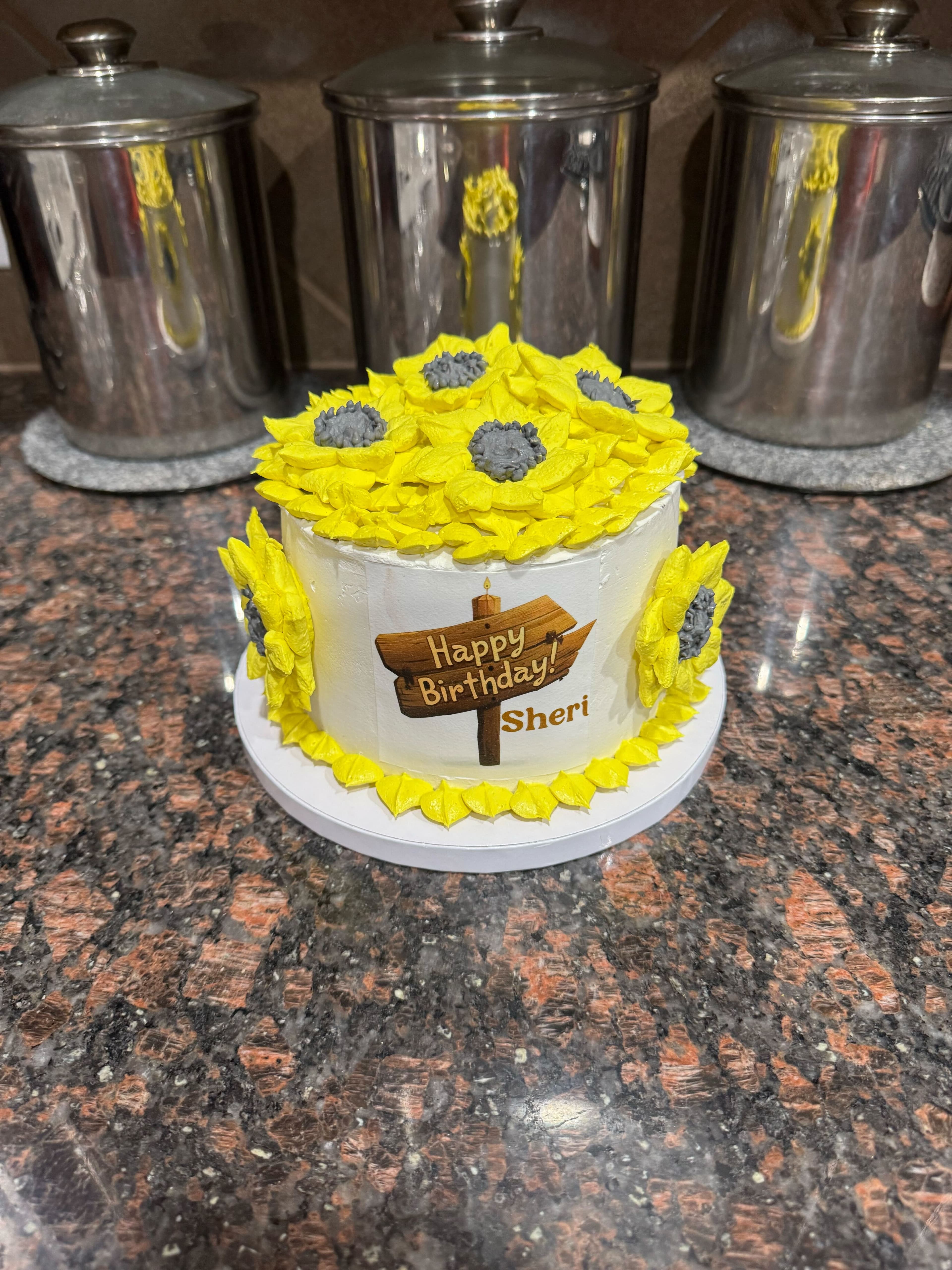 Birthday Sunflower Cake