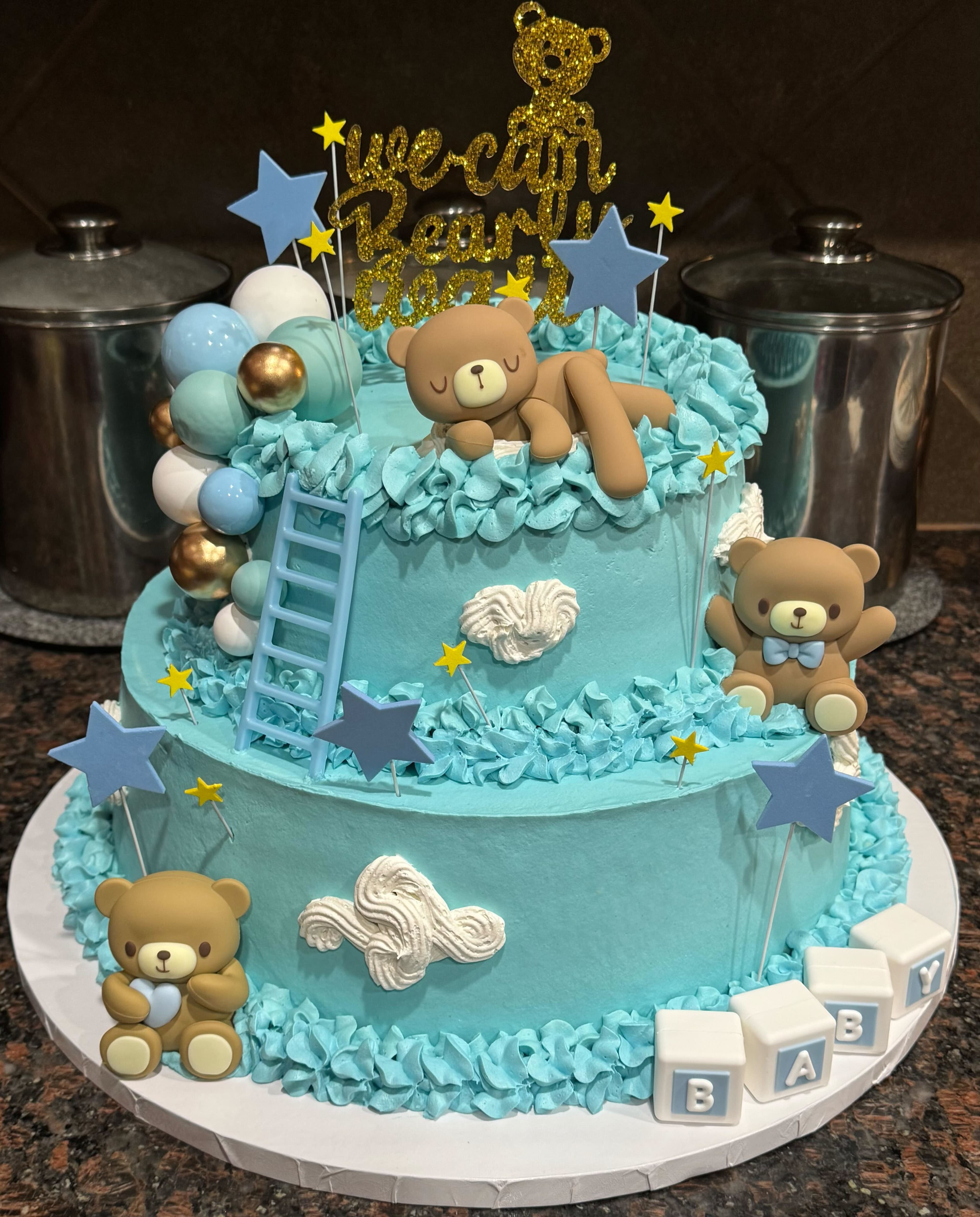 Blue Bear Cake