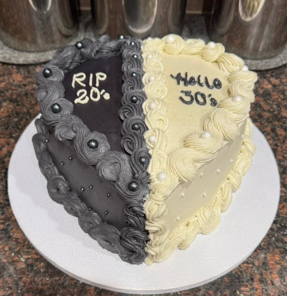 Half and Half Cake