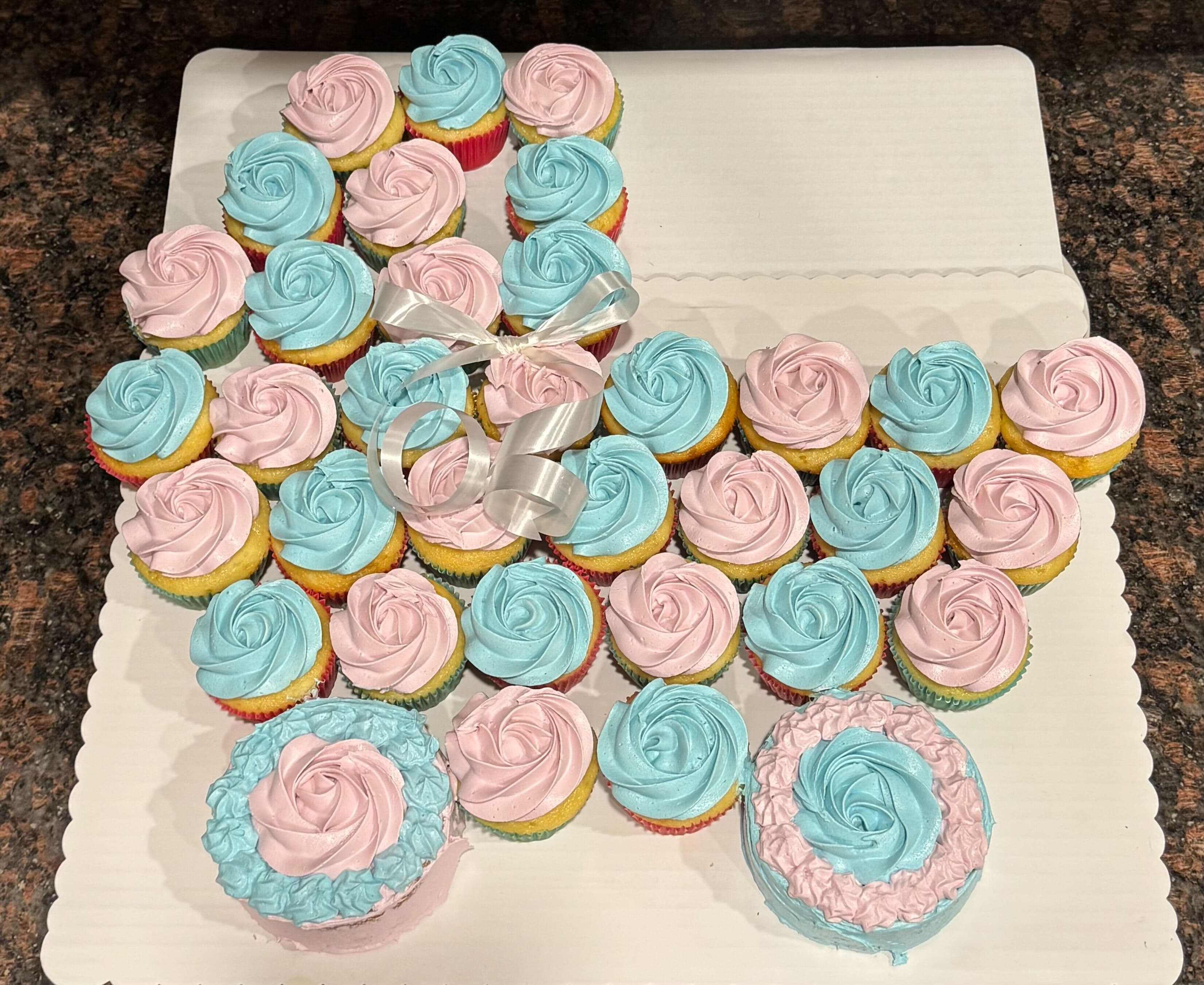 Pink and Blue Cupcakes