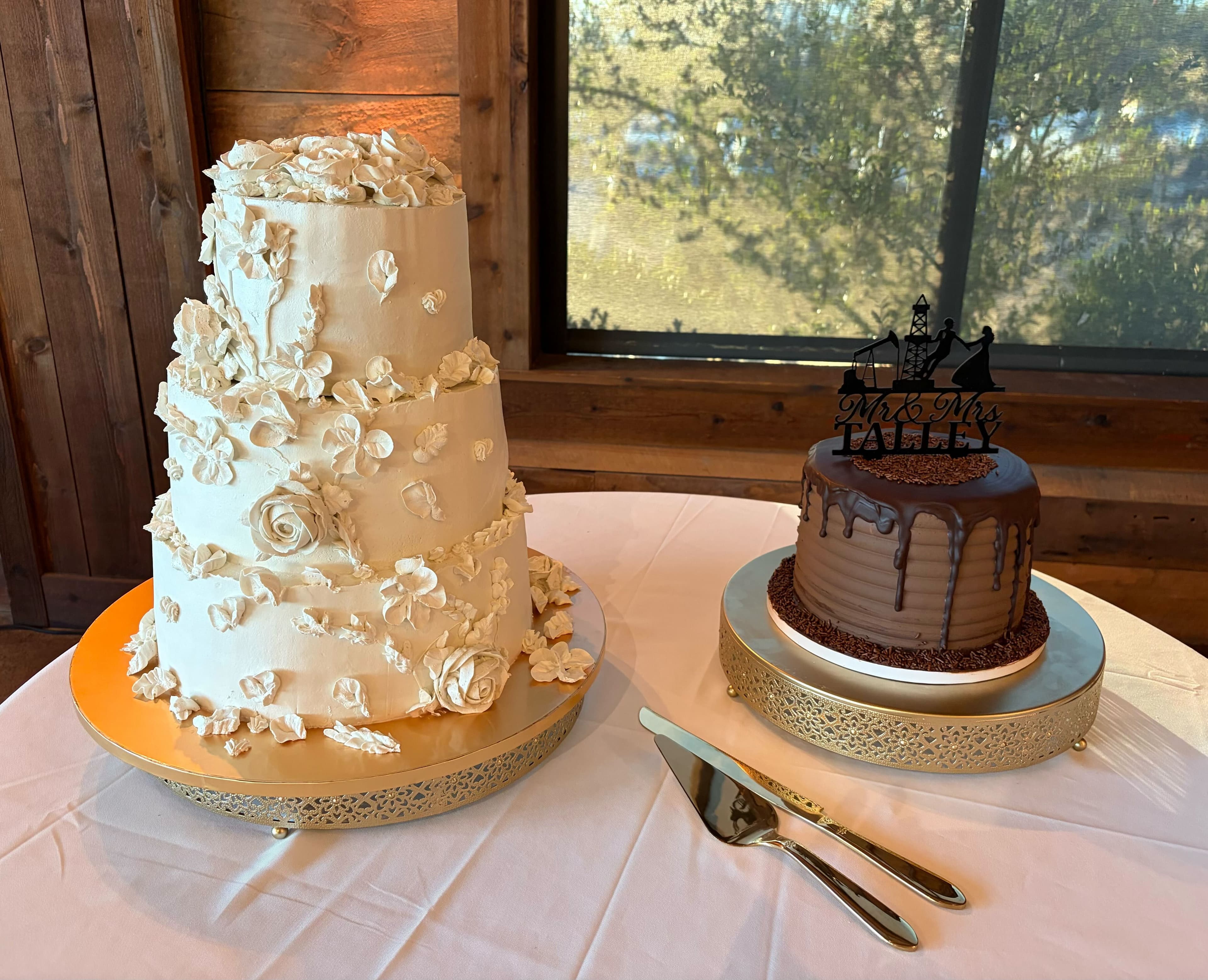 Vanilla and Chocolate Cakes
