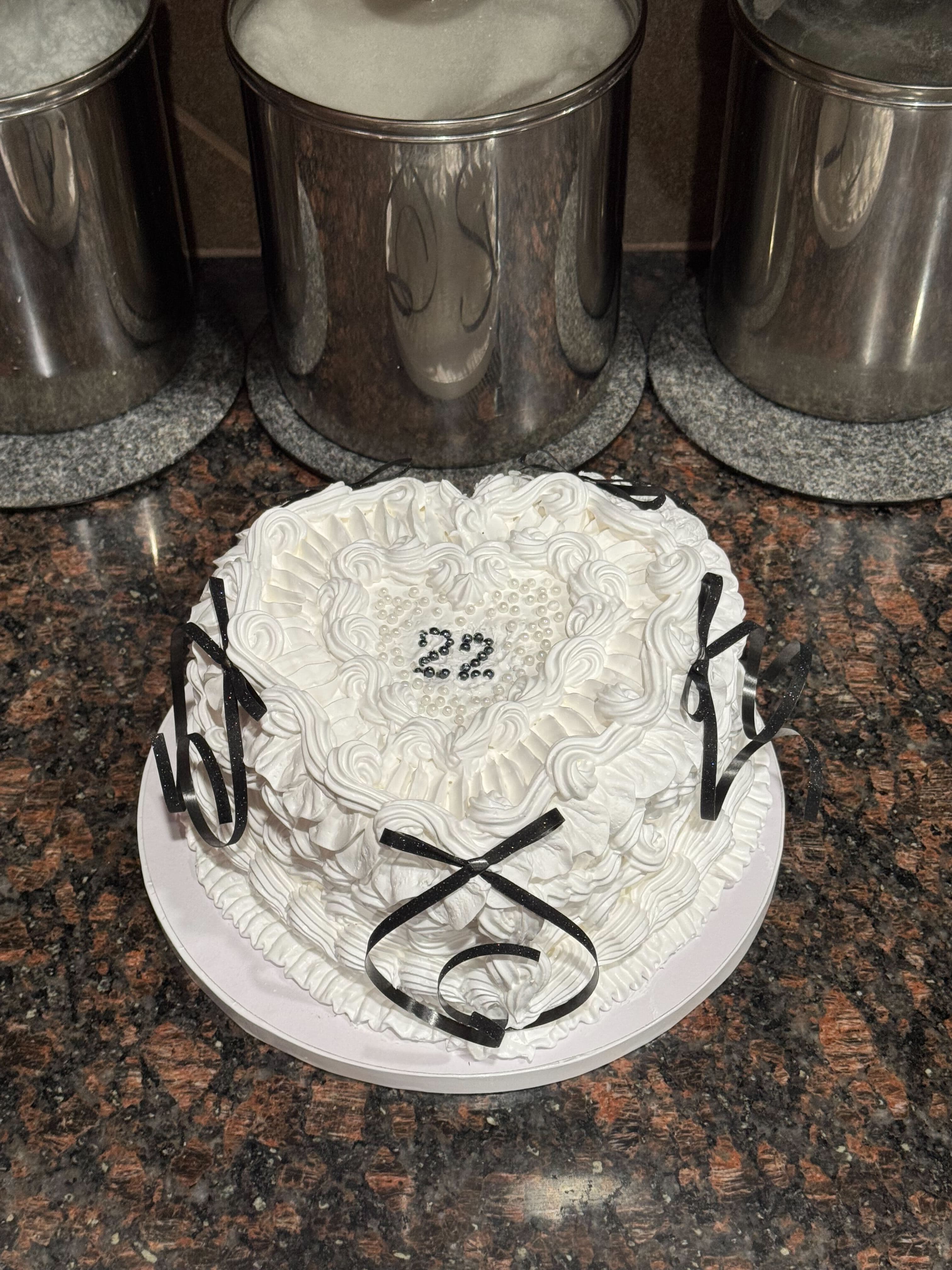 White Birthday Cake